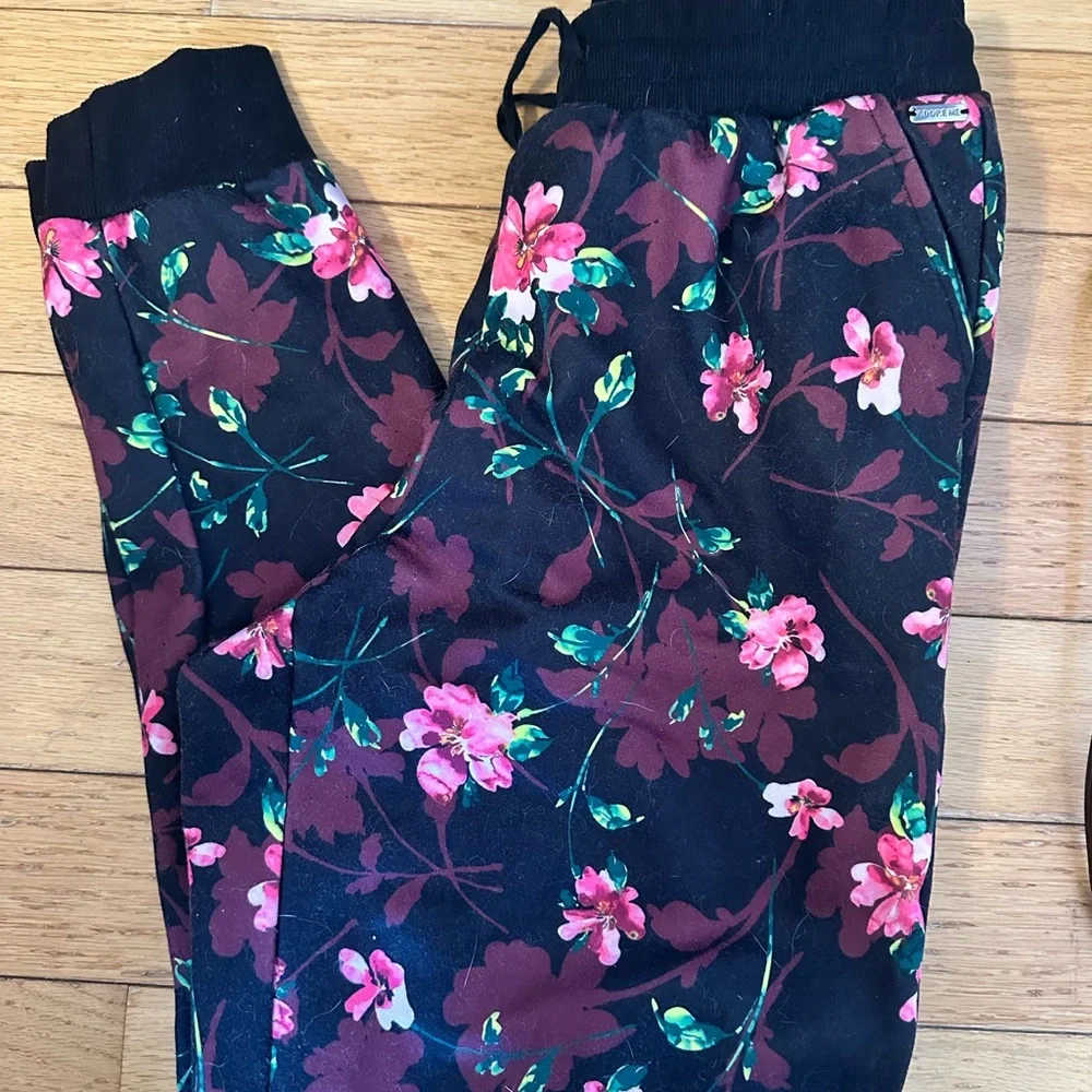 Adore Me Black and White Joggers - Picture 1 of 2